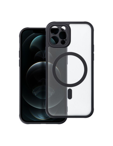 FULL MATTE MAG COVER compatible avec MagSafe pour IPHONE 12 Pro noir