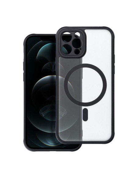 FULL MATTE MAG COVER compatible avec MagSafe pour IPHONE 12 Pro noir