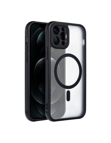 FULL MATTE MAG COVER compatible avec MagSafe pour IPHONE 12 Pro noir