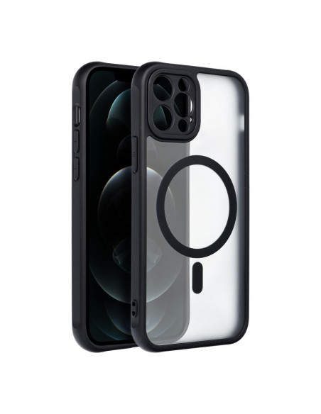 FULL MATTE MAG COVER compatible avec MagSafe pour IPHONE 12 Pro noir