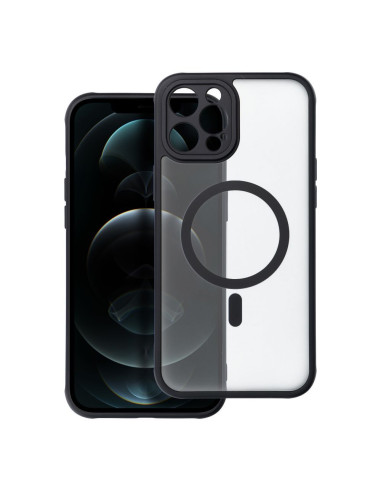 Coque MATTE MAG COVER compatible avec MagSafe pour IPHONE 12 Pro Max noir