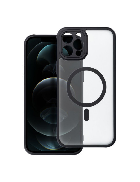 Coque MATTE MAG COVER compatible avec MagSafe pour IPHONE 12 Pro Max noir