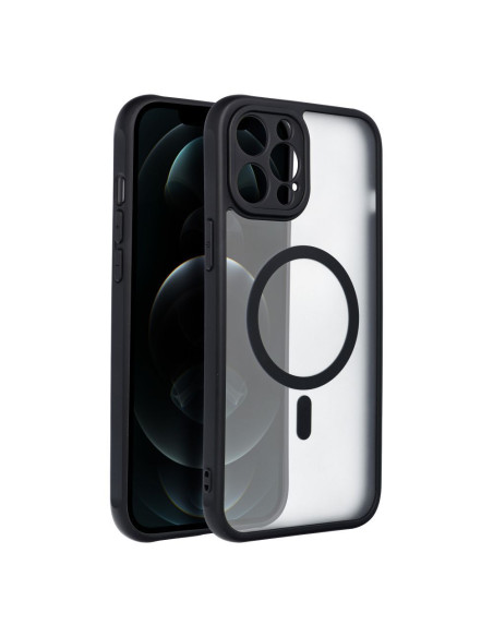 Coque MATTE MAG COVER compatible avec MagSafe pour IPHONE 12 Pro Max noir