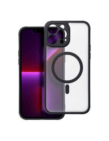Coque MATTE MAG COVER compatible avec MagSafe pour IPHONE 13 Pro Max noir