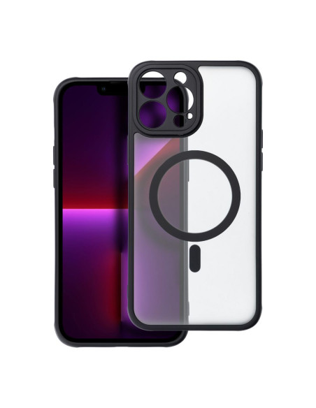 Coque MATTE MAG COVER compatible avec MagSafe pour IPHONE 13 Pro Max noir
