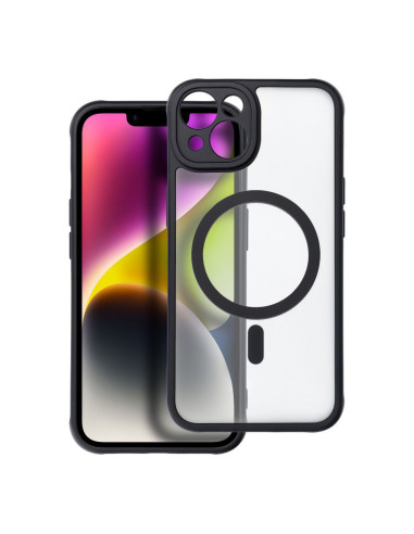 Coque MATTE MAG COVER compatible avec MagSafe pour IPHONE 14 noir
