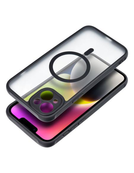 Coque MATTE MAG COVER compatible avec MagSafe pour IPHONE 14 noir