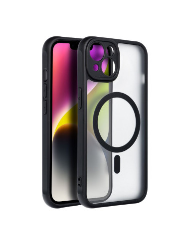 Coque MATTE MAG COVER compatible avec MagSafe pour IPHONE 14 noir