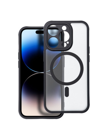 Coque MATTE MAG COVER compatible avec MagSafe pour IPHONE 14 Pro noir