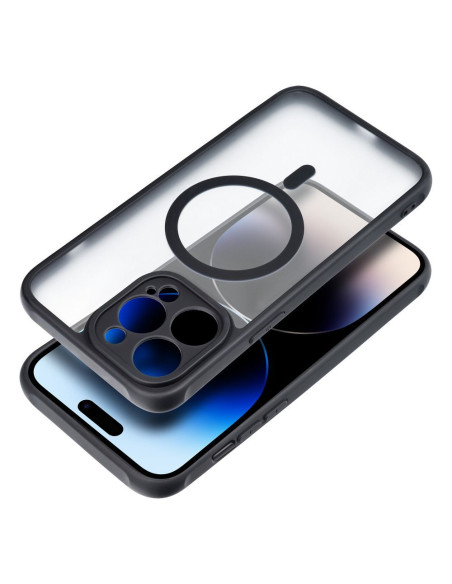 Coque MATTE MAG COVER compatible avec MagSafe pour IPHONE 14 Pro noir