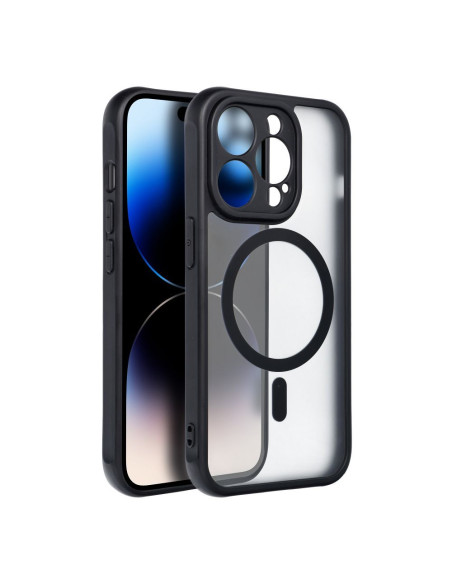 Coque MATTE MAG COVER compatible avec MagSafe pour IPHONE 14 Pro noir