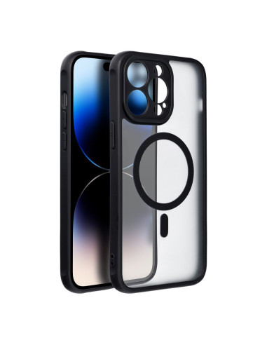 Coque MATTE MAG COVER compatible avec MagSafe pour IPHONE 14 Pro Max noir