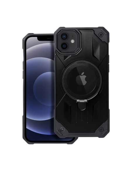ARMOR MAG COVER Coque compatible avec MagSafe pour IPHONE 12 / 12 Pro noir