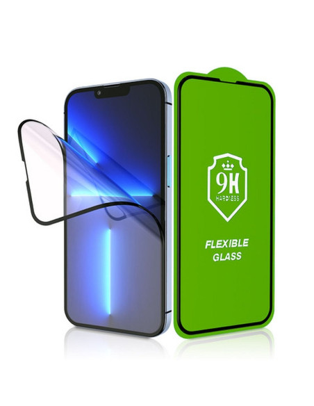 Verre hybride BESTSUIT FLEXIBLE 5D Full Glue - APP iPhone 15 Pro Max NOIR