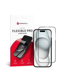 Verre hybride Forcell FLEXIBLE 5D Full Glue - APP iPhone 15 Plus NOIR