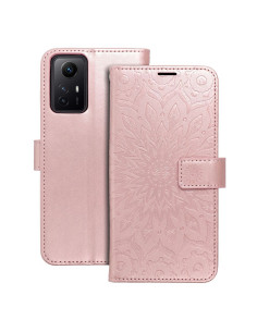Etui MEZZO Book pour XIAOMI Redmi NOTE 12S mandala or-rose