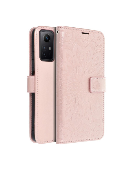 Etui MEZZO Book pour XIAOMI Redmi NOTE 12S mandala or-rose