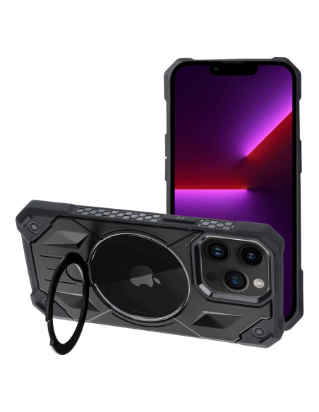 ARMOR MAG COVER Coque compatible avec MagSafe pour IPHONE 13 Pro noir
