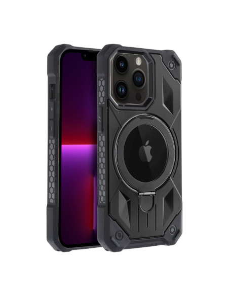 ARMOR MAG COVER Coque compatible avec MagSafe pour IPHONE 13 Pro noir