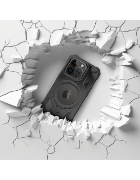 ARMOR MAG COVER Coque compatible avec MagSafe pour IPHONE 13 Pro noir