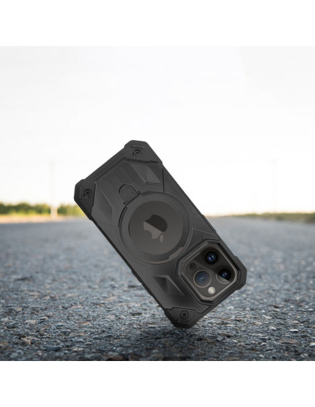 ARMOR MAG COVER Coque compatible avec MagSafe pour IPHONE 13 Pro noir