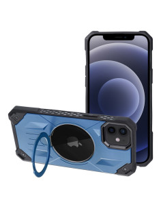 ARMOR MAG COVER Coque compatible avec MagSafe pour IPHONE 12 / 12 Pro bleu