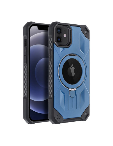 ARMOR MAG COVER Coque compatible avec MagSafe pour IPHONE 12 / 12 Pro bleu
