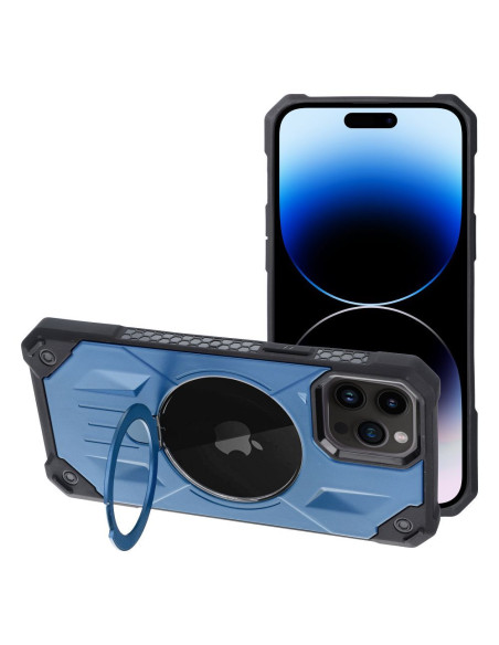 ARMOR MAG COVER compatible avec MagSafe pour IPHONE 14 Pro bleu