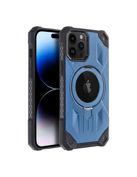 ARMOR MAG COVER compatible avec MagSafe pour IPHONE 14 Pro bleu