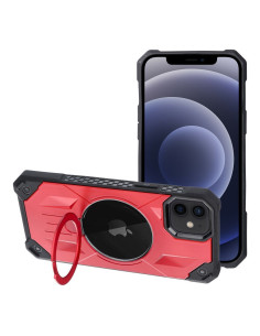ARMOR MAG COVER Coque compatible avec MagSafe pour IPHONE 12 / 12 Pro rouge
