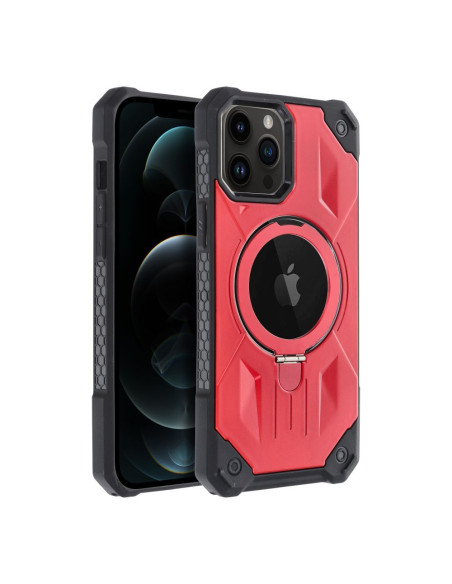 ARMOR MAG COVER compatible avec MagSafe pour IPHONE 12 Pro Max rouge
