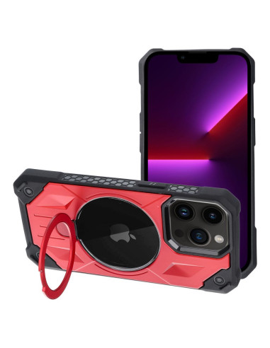 ARMOR MAG COVER compatible avec MagSafe pour IPHONE 13 Pro rouge
