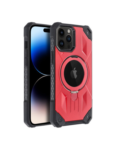 ARMOR MAG COVER compatible avec MagSafe pour IPHONE 14 Pro rouge