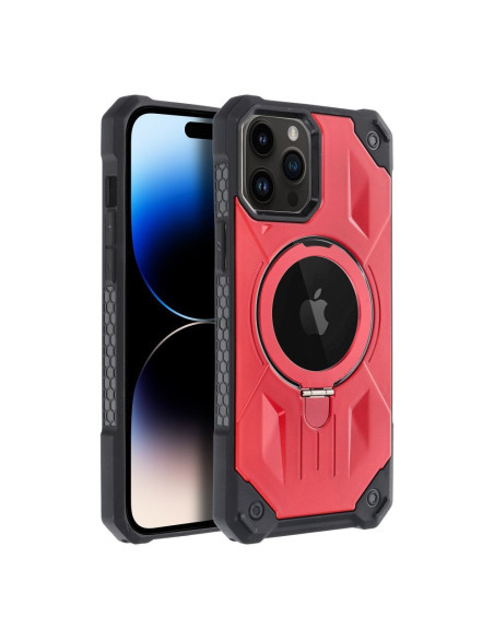 ARMOR MAG COVER compatible avec MagSafe pour IPHONE 14 Pro rouge
