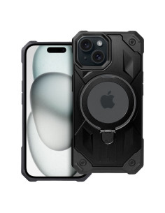 ARMOR MAG COVER Coque compatible avec MagSafe pour IPHONE 15 noir 2