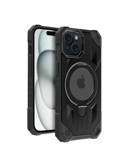 ARMOR MAG COVER Coque compatible avec MagSafe pour IPHONE 15 noir