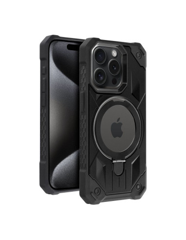 ARMOR MAG COVER Coque compatible avec MagSafe pour IPHONE 15 Pro noir