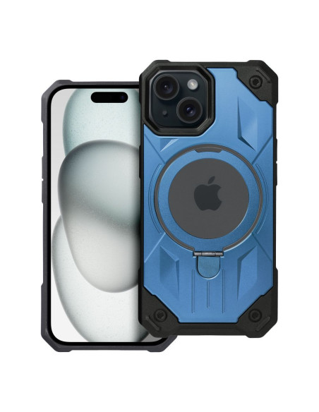 ARMOR MAG COVER compatible avec MagSafe pour IPHONE 15 bleu