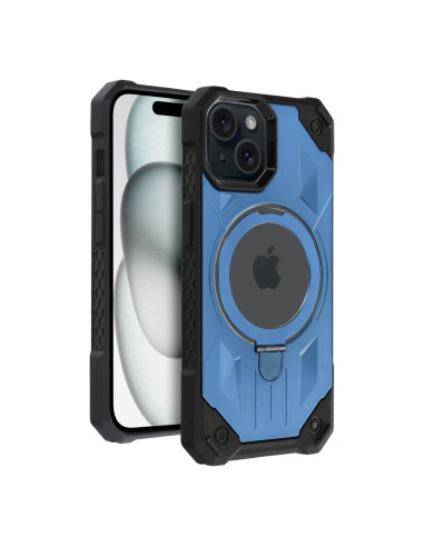 ARMOR MAG COVER compatible avec MagSafe pour IPHONE 15 bleu