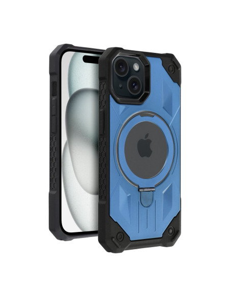 ARMOR MAG COVER compatible avec MagSafe pour IPHONE 15 bleu