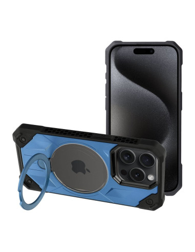 ARMOR MAG COVER compatible avec MagSafe pour IPHONE 15 Pro bleu