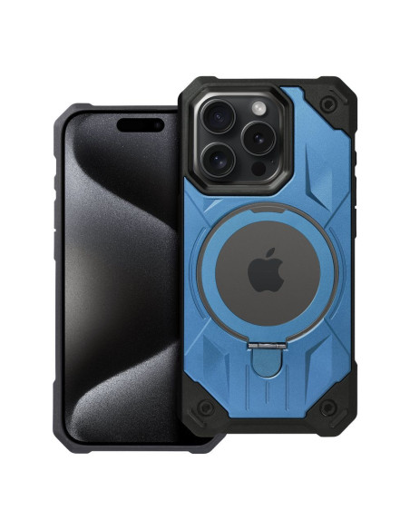 ARMOR MAG COVER compatible avec MagSafe pour IPHONE 15 Pro bleu