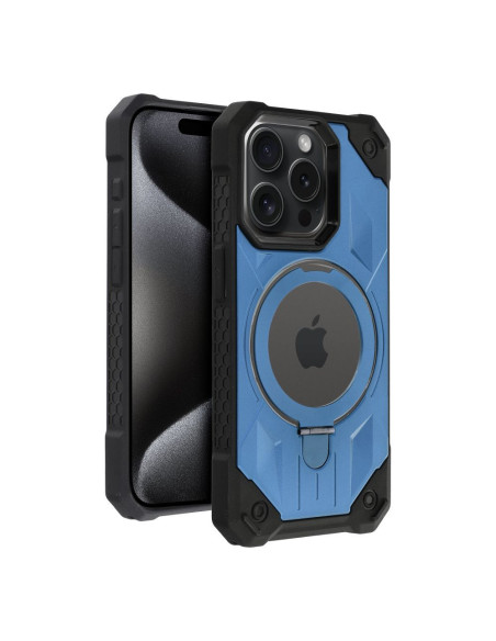 ARMOR MAG COVER compatible avec MagSafe pour IPHONE 15 Pro bleu