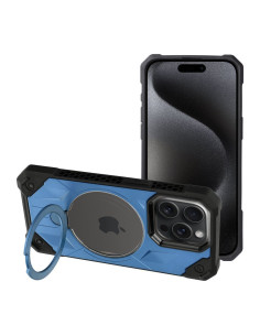 ARMOR MAG COVER compatible avec MagSafe pour IPHONE 15 Pro Max bleu