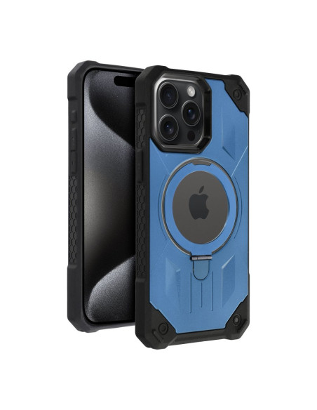 ARMOR MAG COVER compatible avec MagSafe pour IPHONE 15 Pro Max bleu