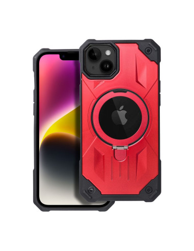 ARMOR MAG COVER compatible avec MagSafe pour IPHONE 14 Plus rouge