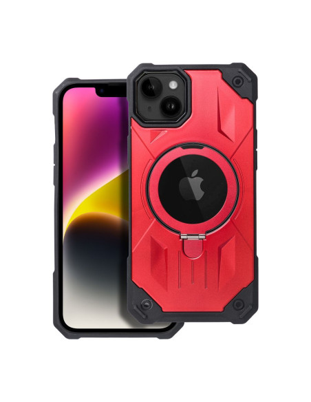 ARMOR MAG COVER compatible avec MagSafe pour IPHONE 14 Plus rouge