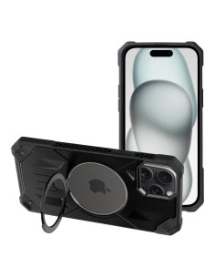 ARMOR MAG COVER Coque compatible avec MagSafe pour IPHONE 15 Plus noir