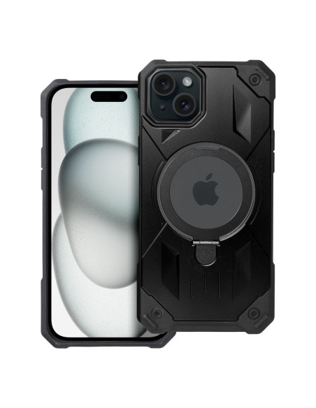 ARMOR MAG COVER Coque compatible avec MagSafe pour IPHONE 15 Plus noir