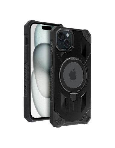 ARMOR MAG COVER Coque compatible avec MagSafe pour IPHONE 15 Plus noir